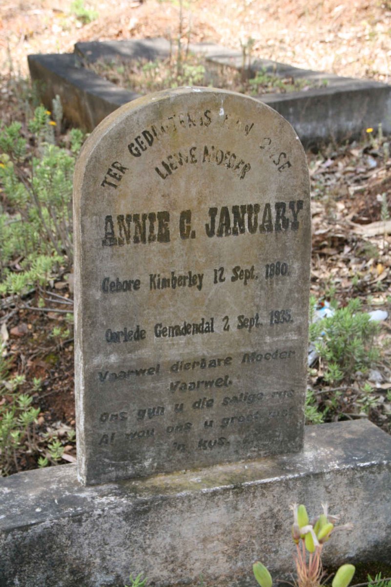 JANUARY Annie C. 1880-1935