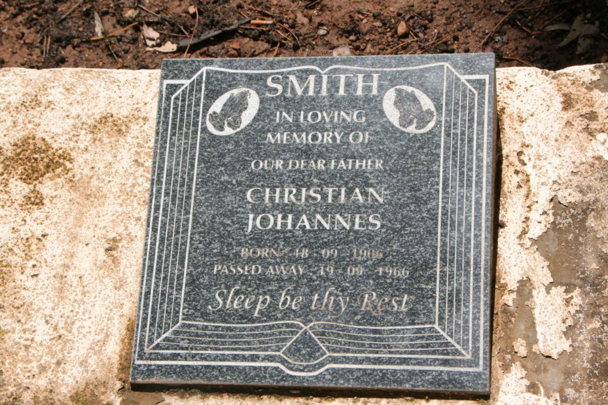 SMITH Christian Johannes 1906-1966