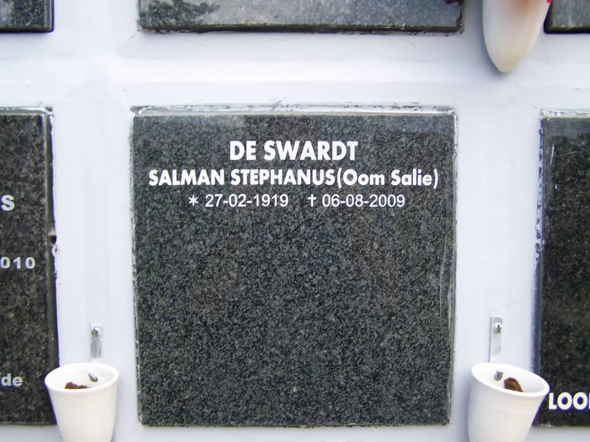 SWARDT Salman Stephanus, de 1919-2009