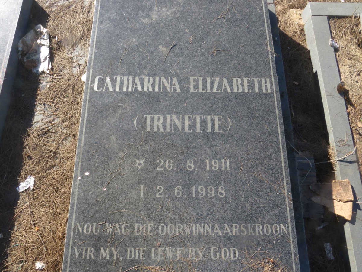 ? Catharina Elizabeth 1911-1998