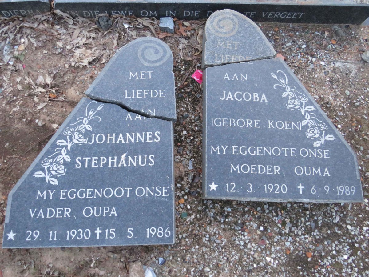 ? Johannes Stephanus 1930-1986 & Jacoba KOEN 1920-1989