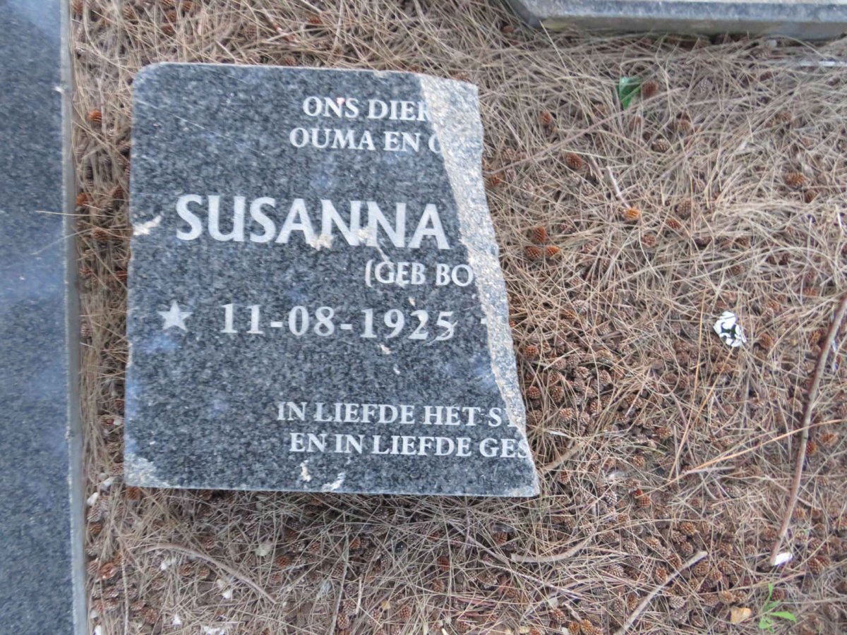 ? Susanna ? nee BO? 1925-?