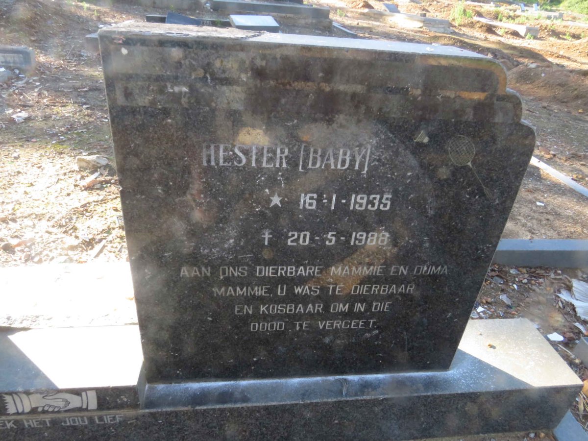 ? Christiaan J. 1944-1978 &amp; Hester 1935-1988
