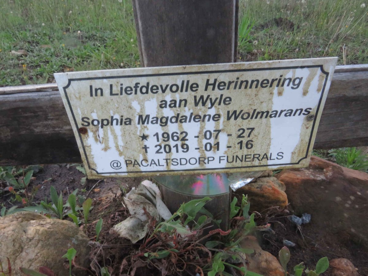 WOLMARANS Sophia Magdalene 1962-2019