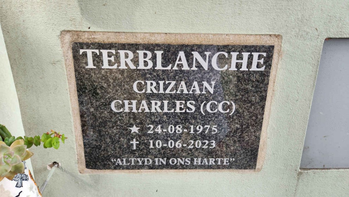 TERBLANCHE Crizaan Charles 1975-2023