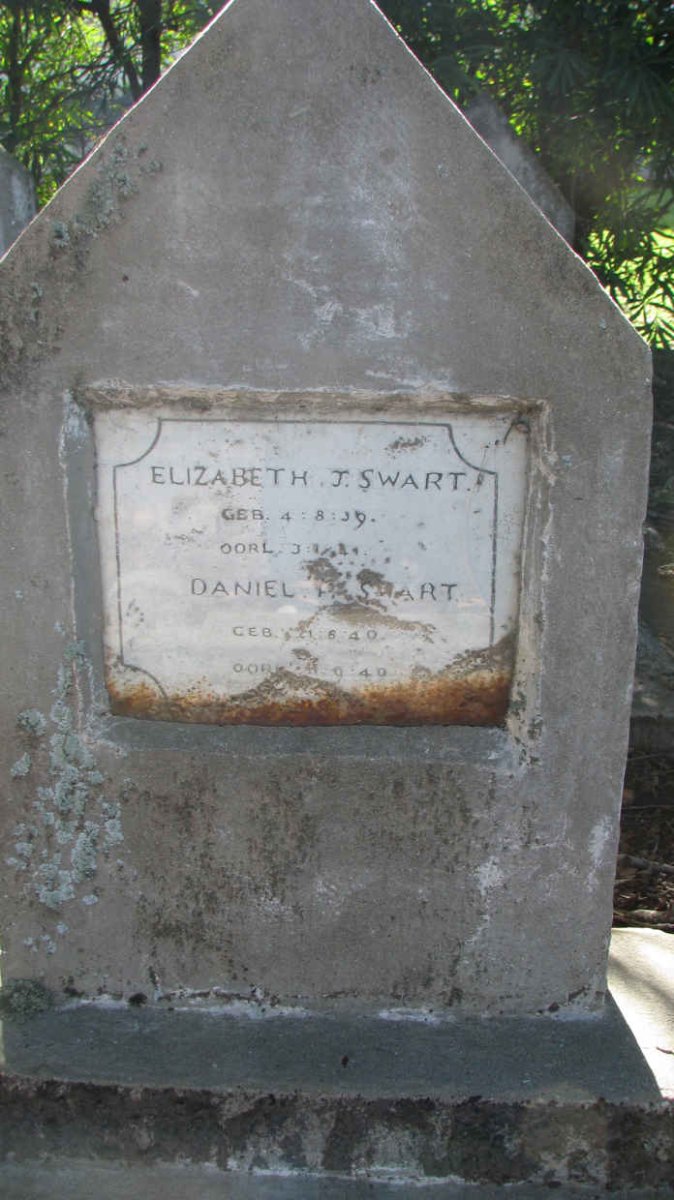 SWART Elizabeth J. 1939-1941 :: SWART Daniel P. 1940-1940