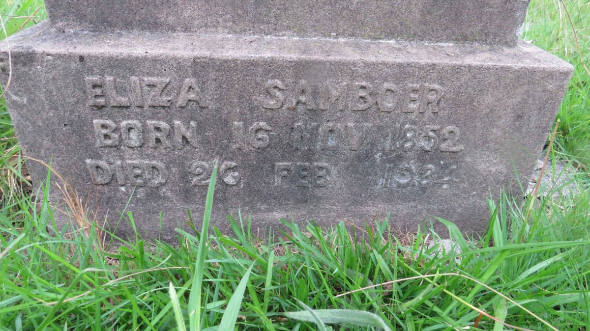 SAMBOER William 1840-1913 &amp; Eliza 1852-1934