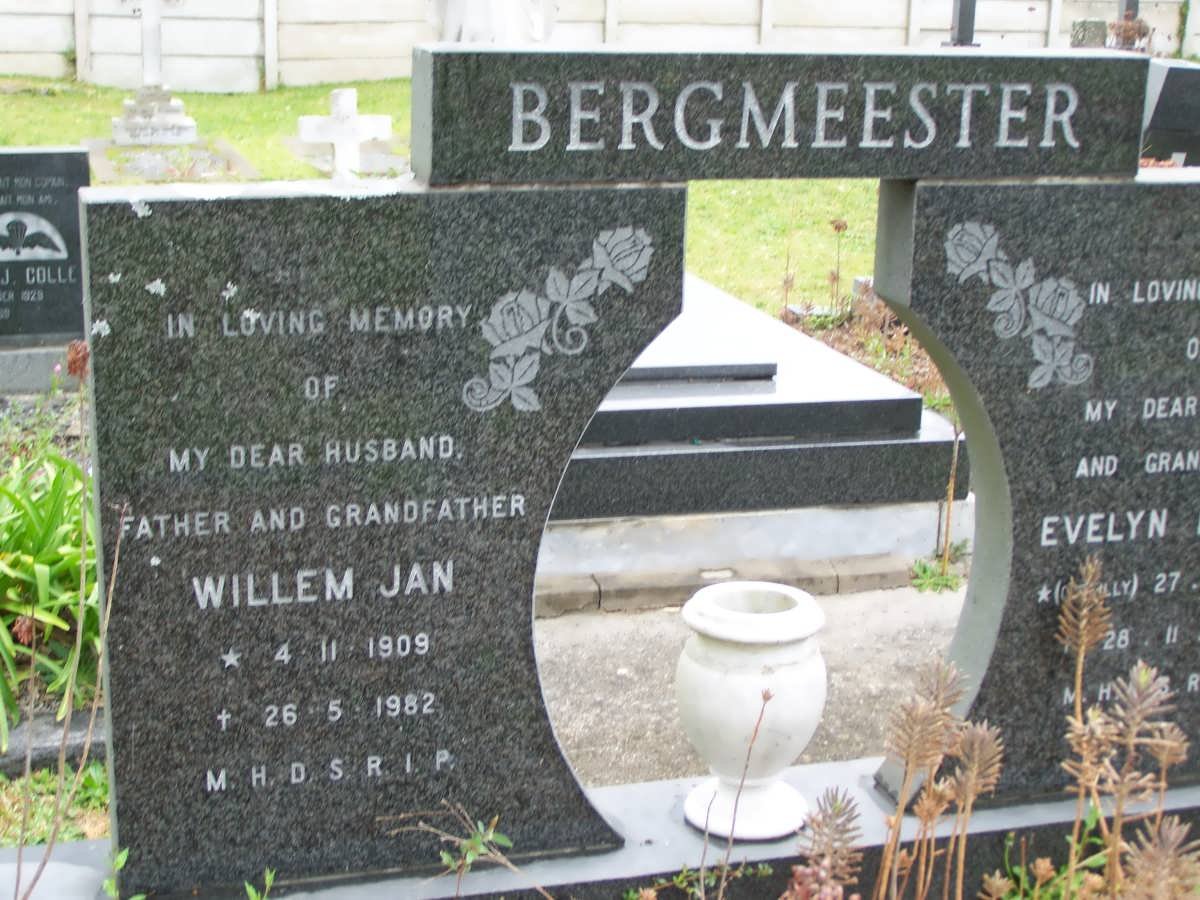 BERGMEESTER Willem Jan 1909-1982 &amp; Evelyn Monica O'REILLY 1914-1985