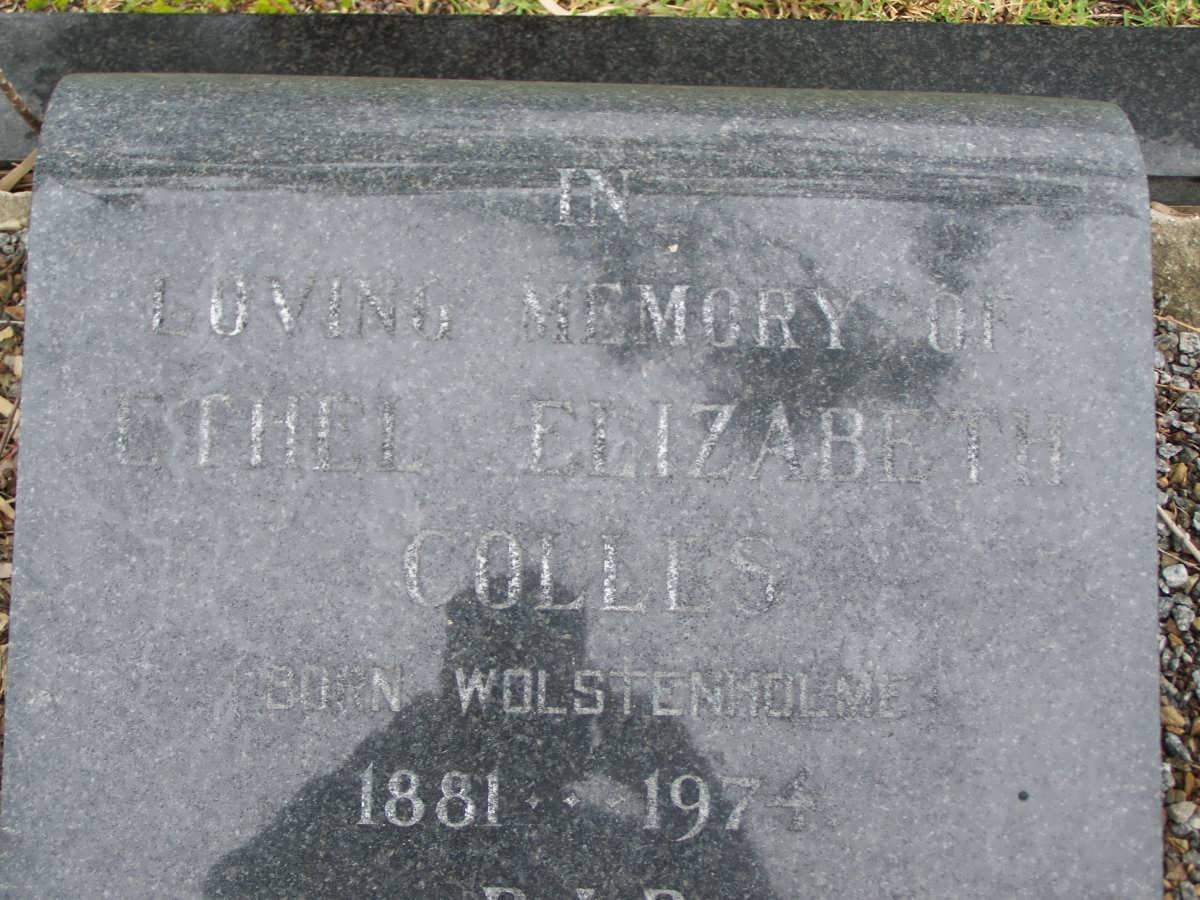 COLLES Ethel Elizabeth born WOLSTENHOLME 1881-1974