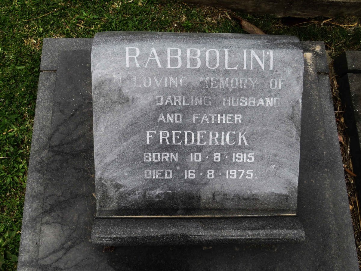 RABBOLINI Frederick 1915-1975