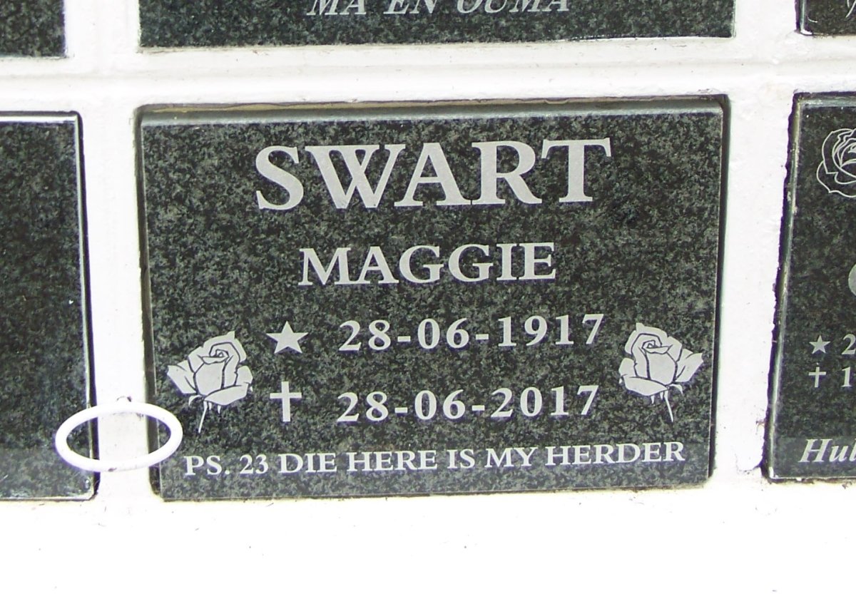 SWART Maggie 1917-2017