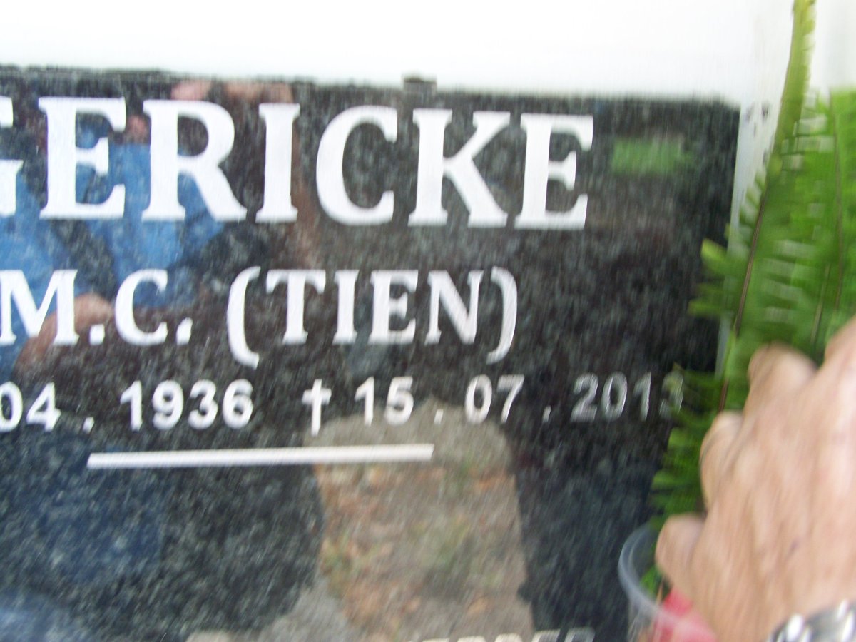 GERICKE M.C. 1936-2013