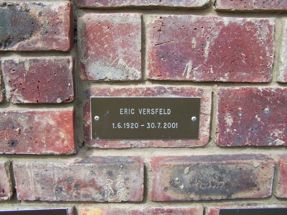 VERSFELD Eric 1920-2001