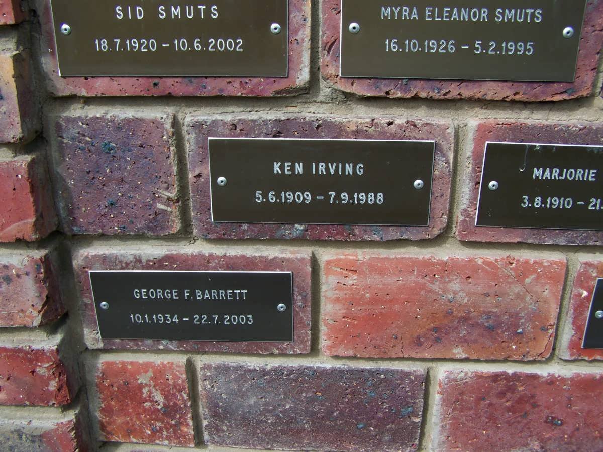 SMUTS :: IRVING :: BARRETT
