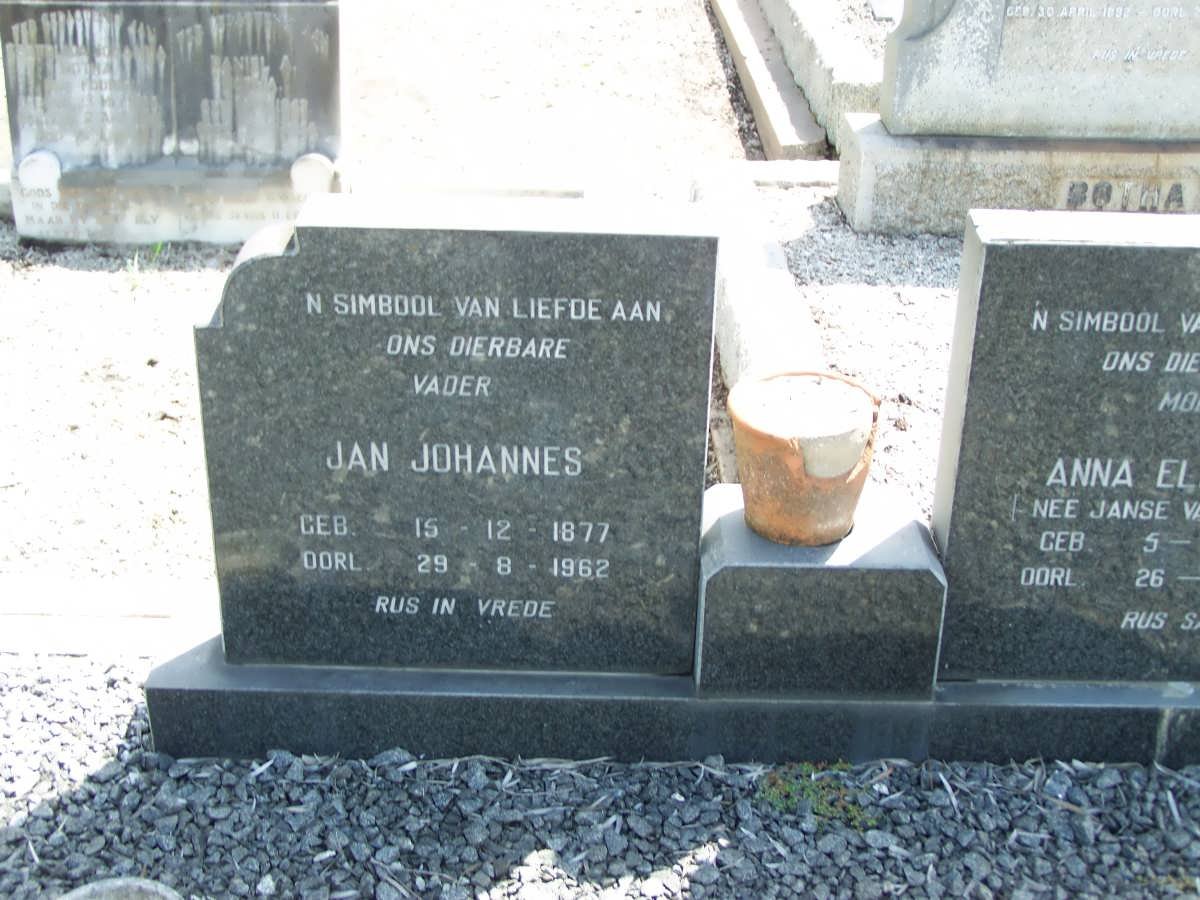 ? Jan Johannes 1877-1962 & Anna Elizabeth JANSE VAN RENSBURG 1886-1952 _1