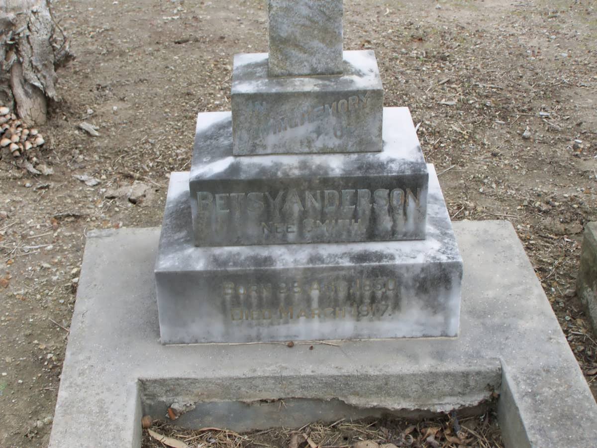 ANDERSON Betsy nee SMITH 1850-1917