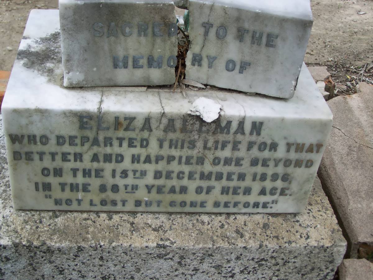 ALLMAN Eliza -1896