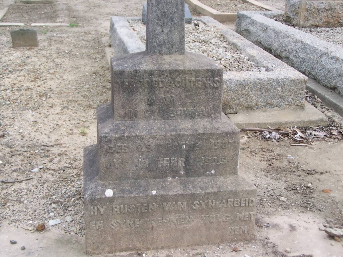 BOTHA M.C. 1907-1929