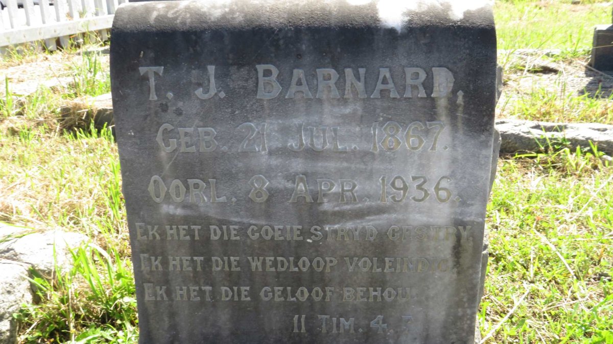 BARNARD T.J. 1867-1936