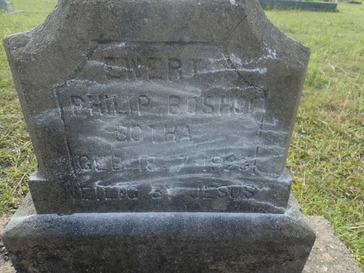 BOTHA Ewert Philip Boshof 1923-