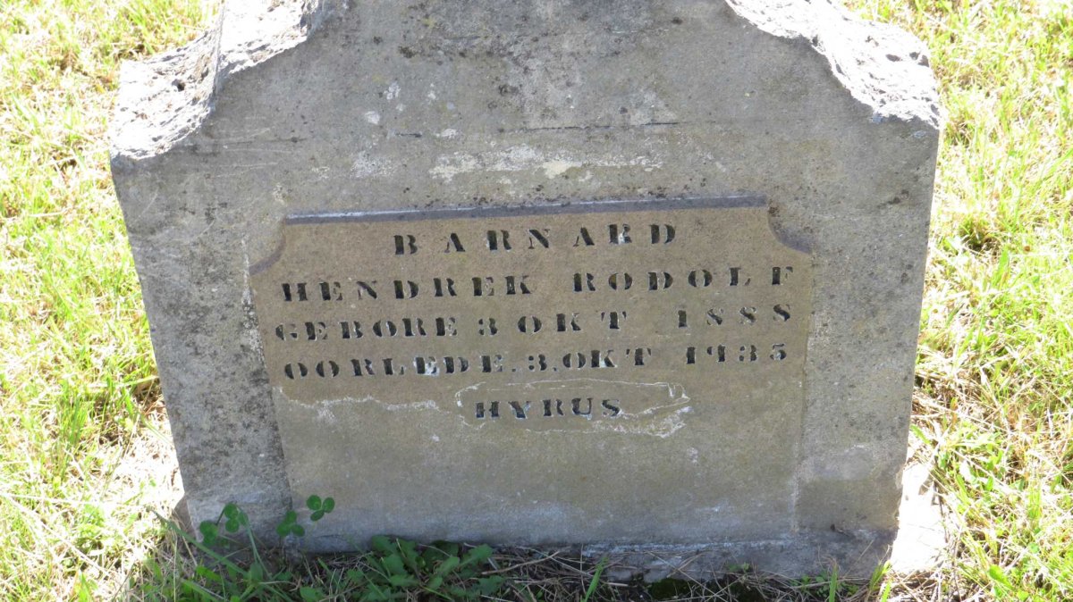 BARNARD Hendrek Rodolf 1888-1935