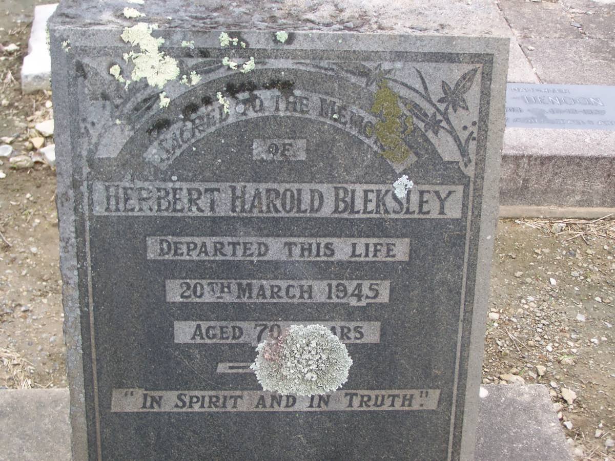 BLEKSLEY Herbert Harold -1945