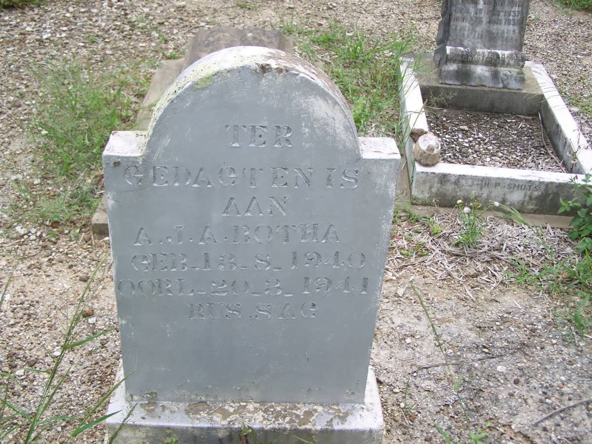 BOTHA A.J.A. 1940-1941