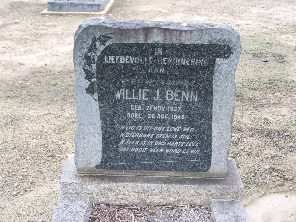 BENN Willie J. 1927-1948