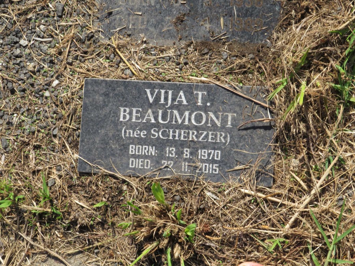 BEAUMONT Vija T. nee SCHERZER 1970-2015