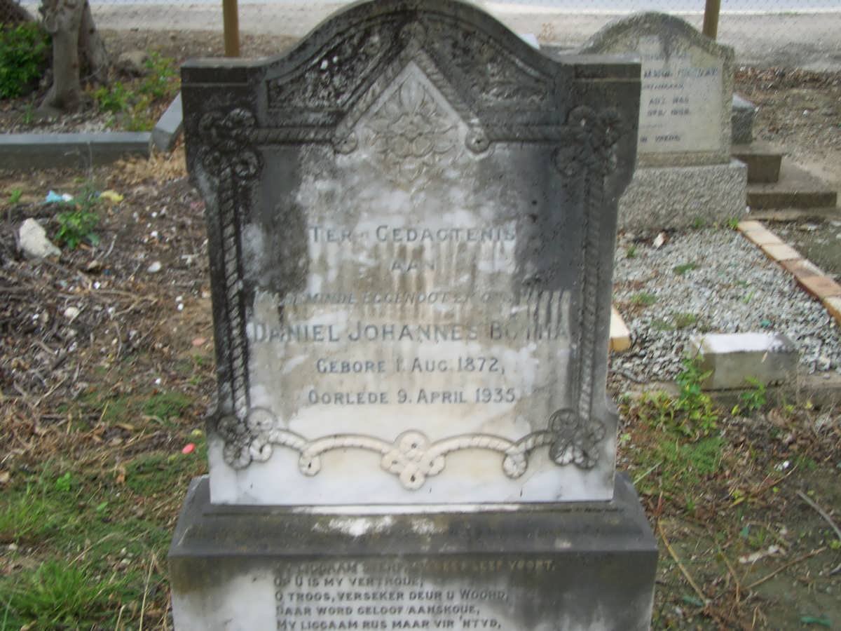 BOTHA Daniel Johannes 1872-1935