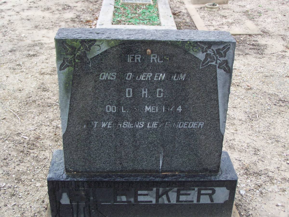 BLEEKER D.H.G. -1944