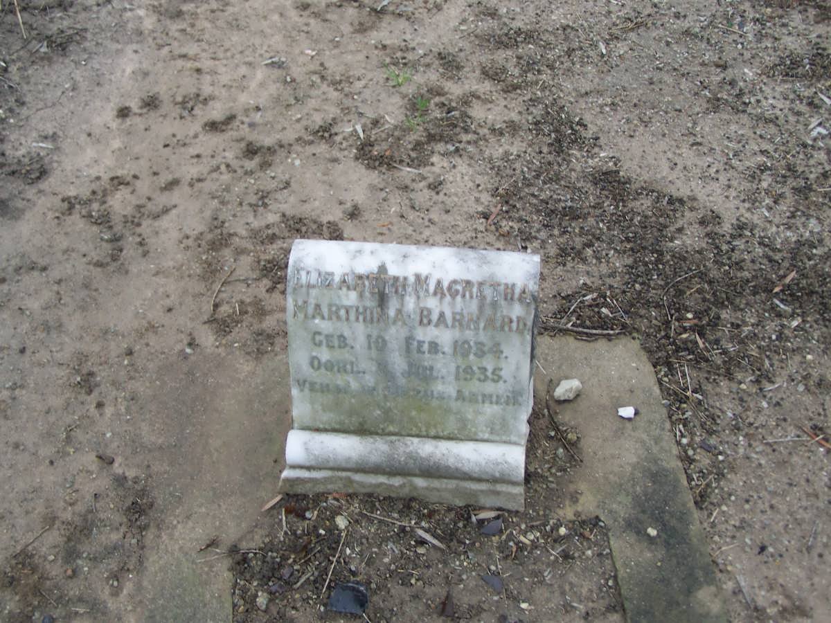 BARNARD Elizabeth Magretha Marthina 1934-1935