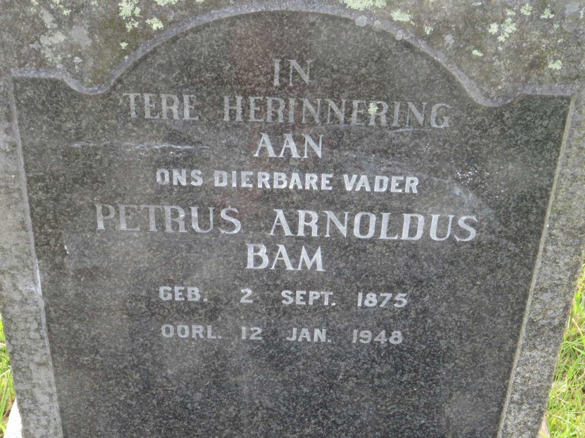 BAM Petrus Arnoldus 1875-1948