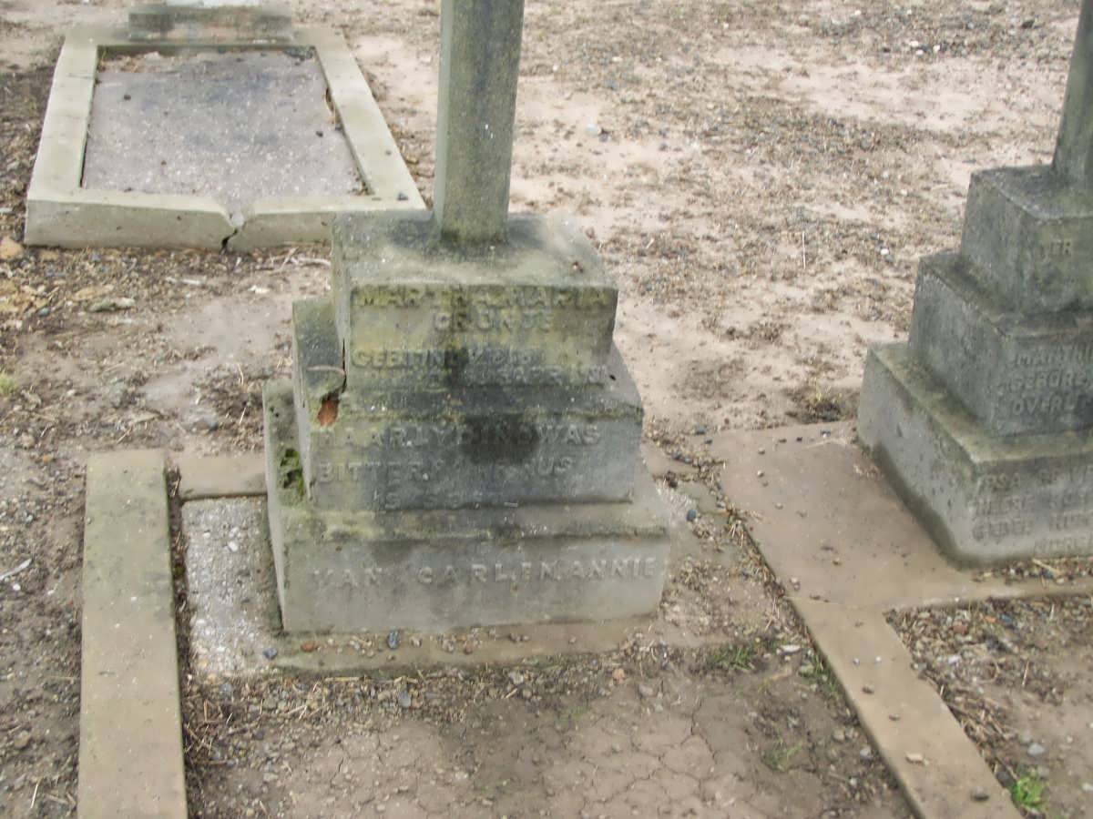 CRONJE Martha Maria nee BOTHA 1868-1932