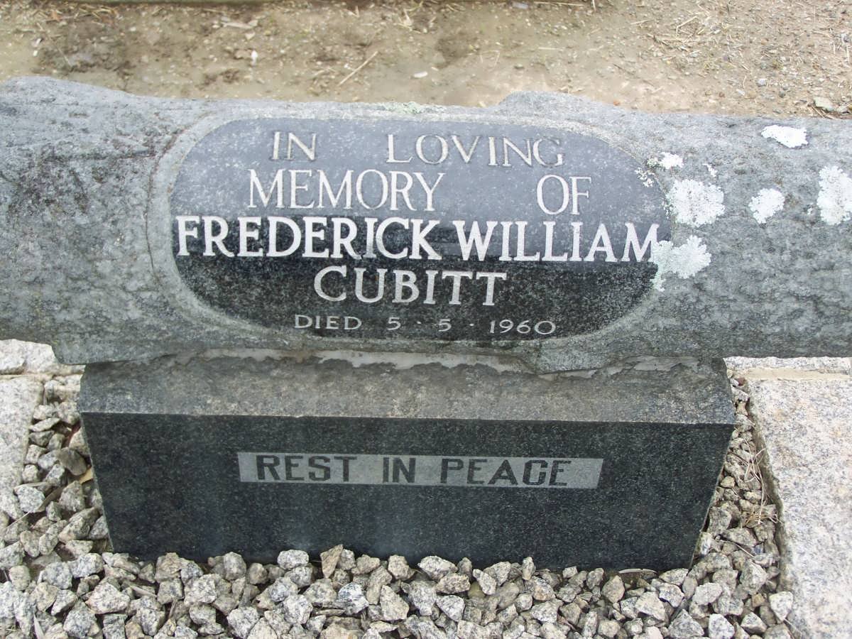 CUBITT Frederick William -1960