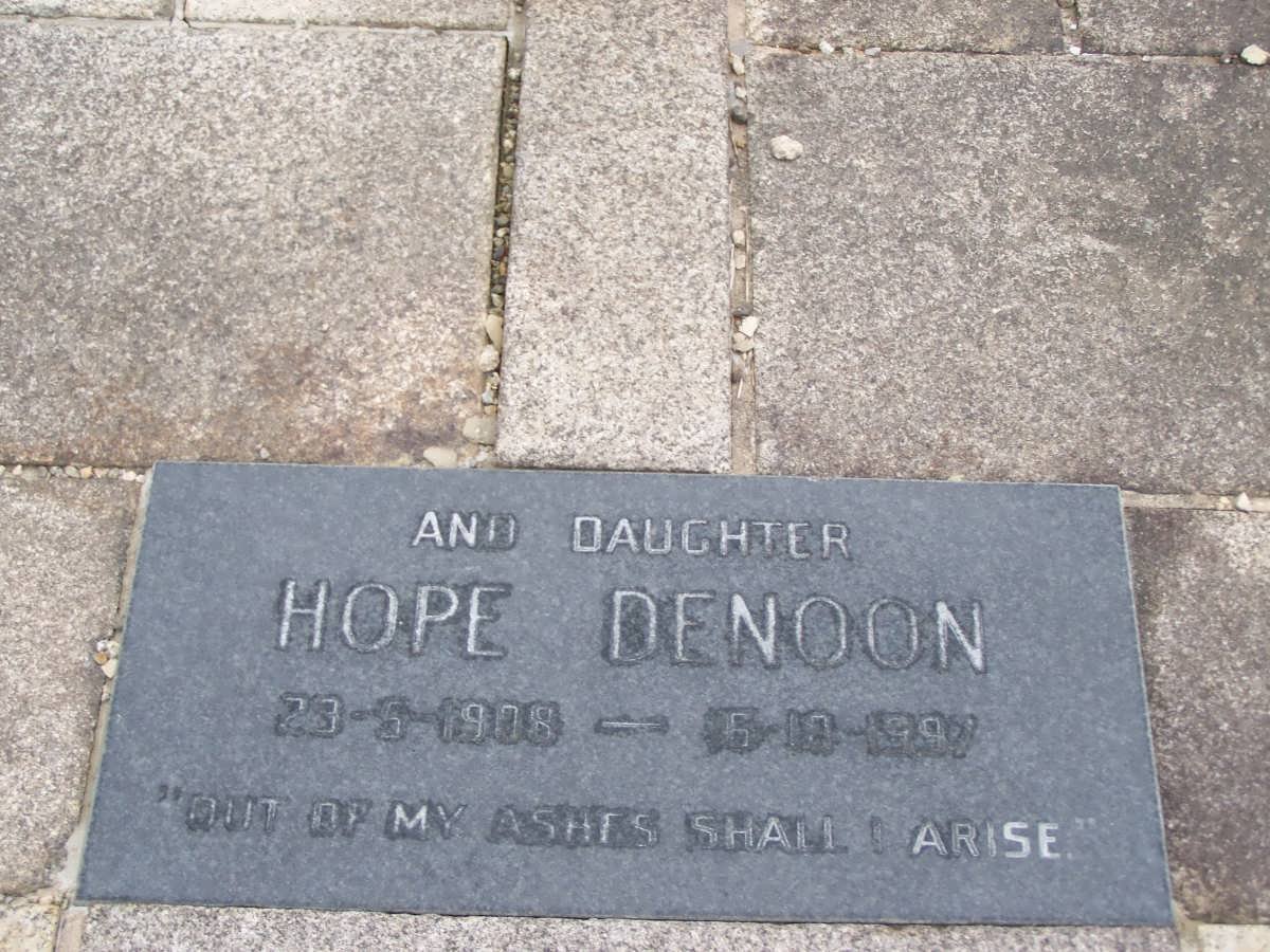DENOON Hope 1908-1997