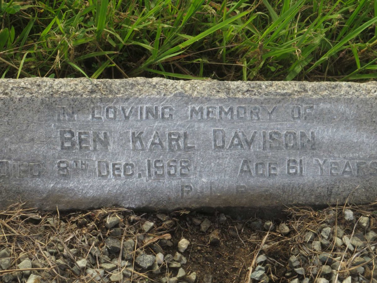 DAVISON Ben Karl -1958