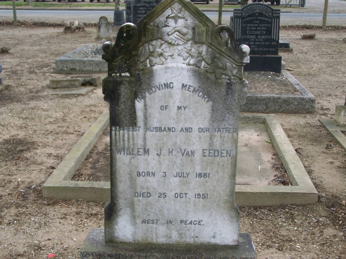EEDEN Willem J.H., van 1881-1951