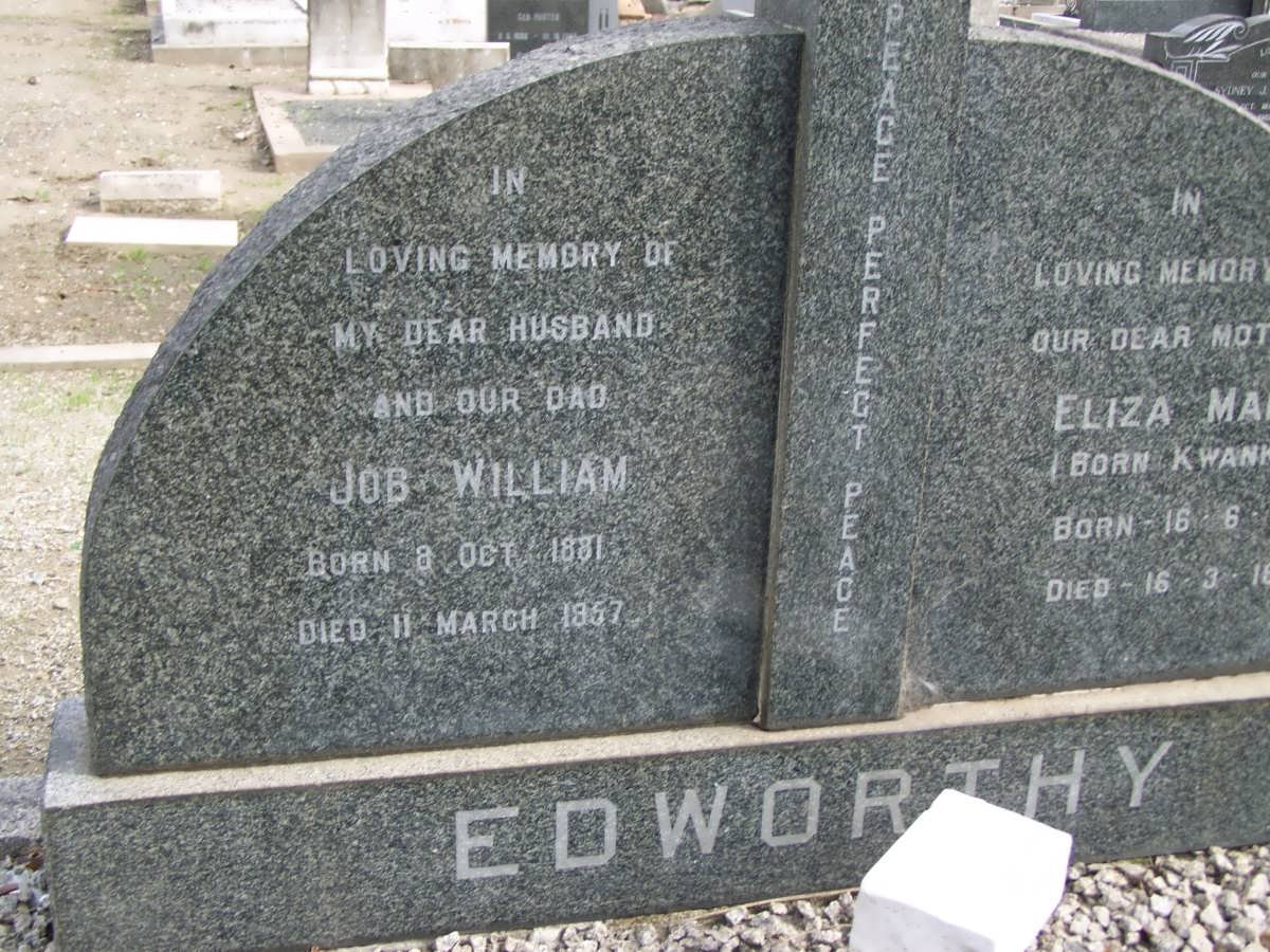 EDWORTHY Job William 1881-1957