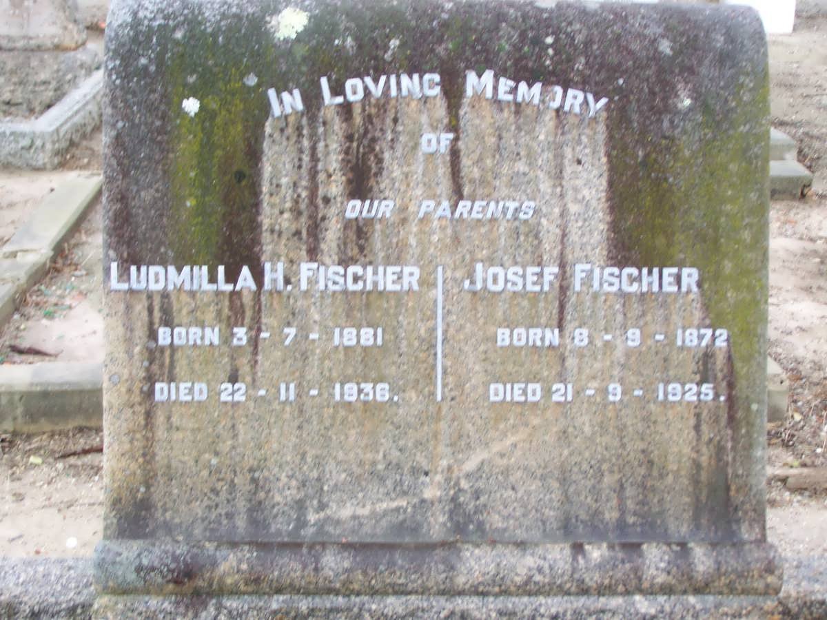 FISCHER Josef 1872-1925 &amp; Ludmilla H. 1881-1938