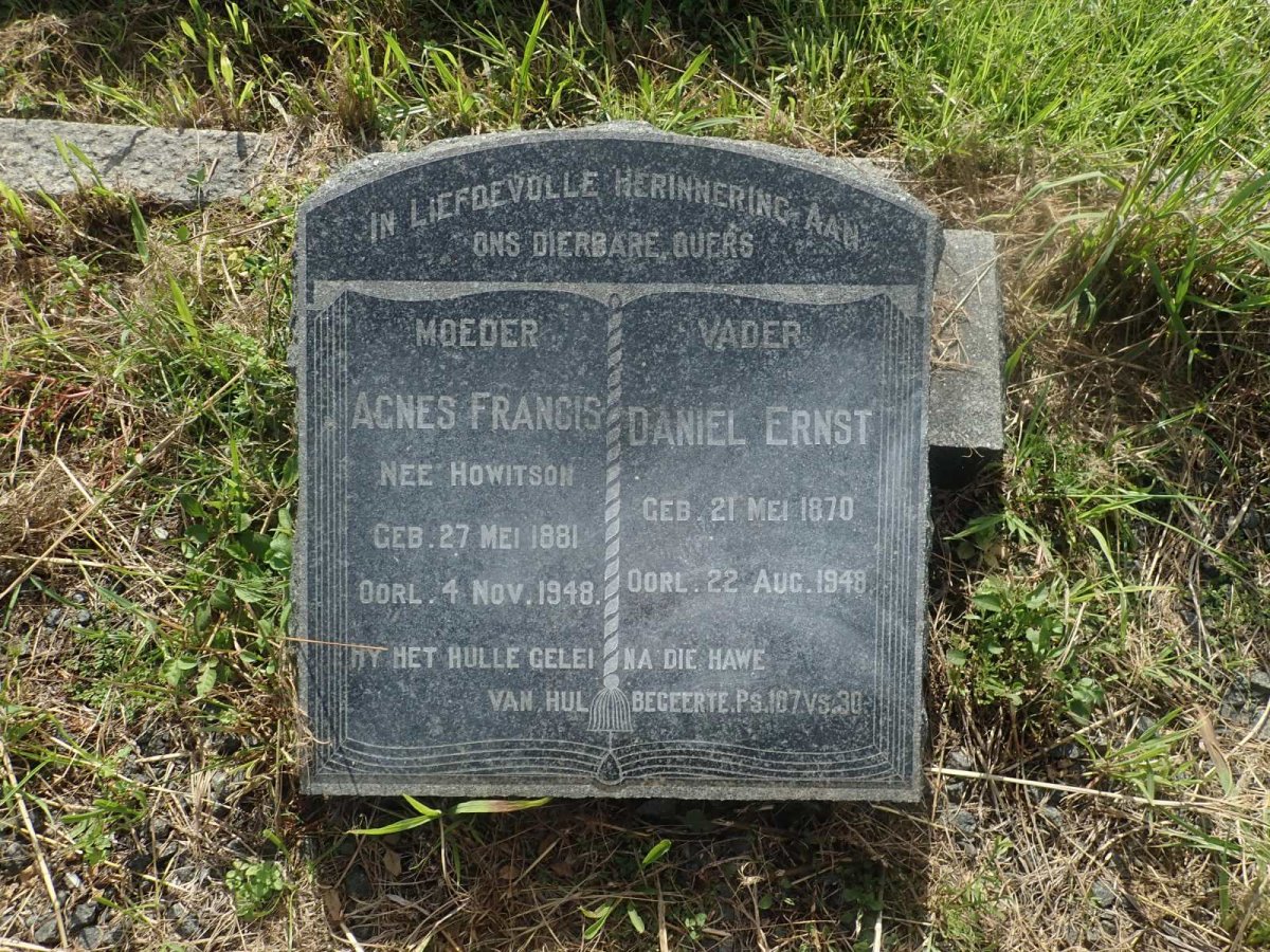 FRYLINCK Daniel Ernst 1870-1948 &amp; Agnes Francis HOWITSON 1881-1948 _2