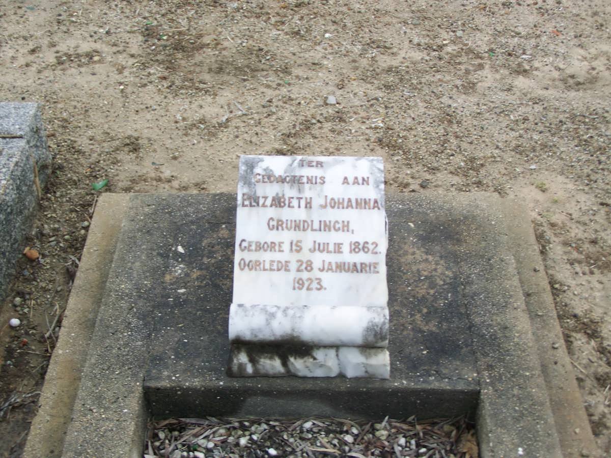 GRUNDLINGH Elizabeth Johanna 1862-1923