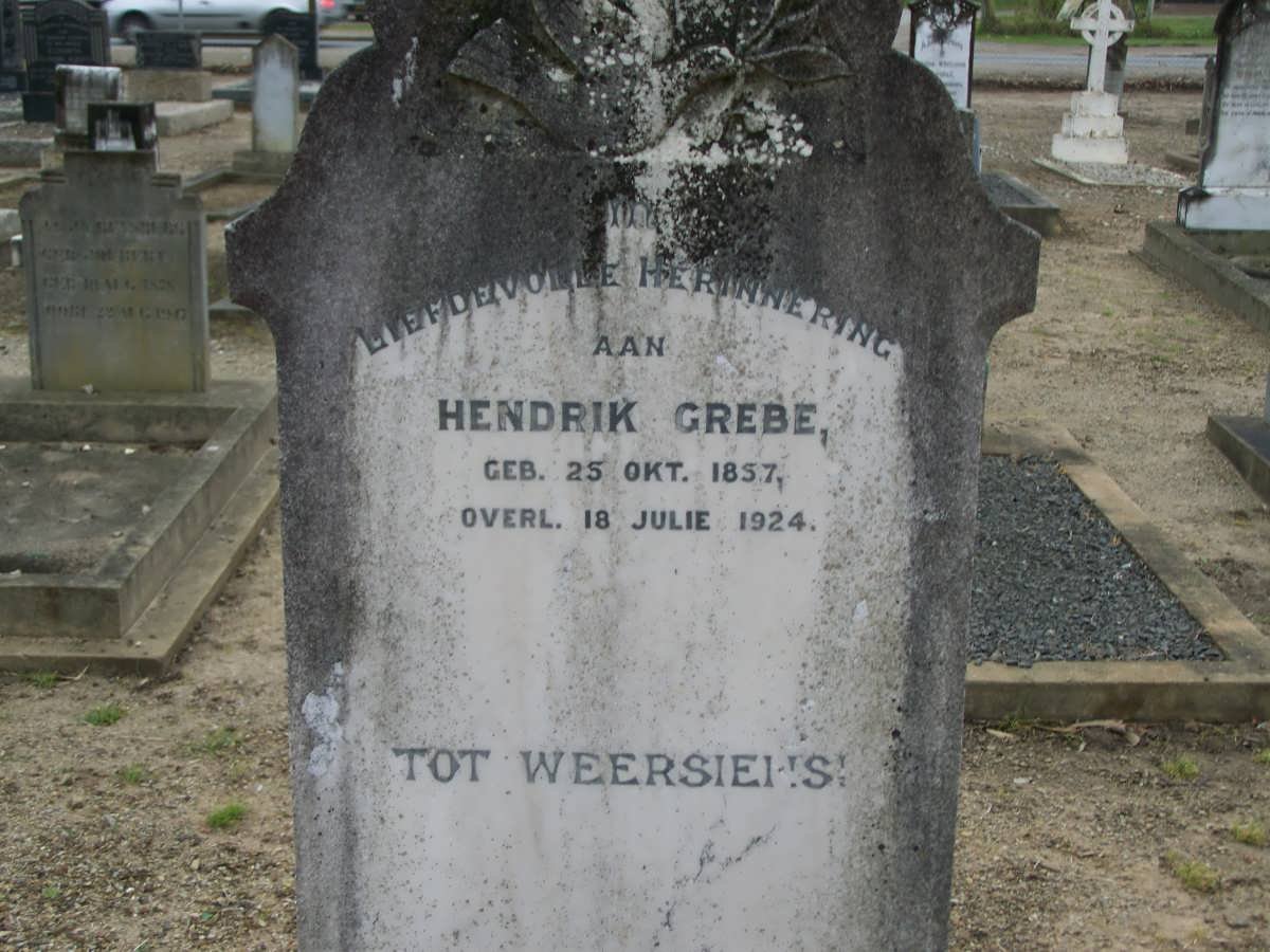 GREBE Hendrik 1857-1924