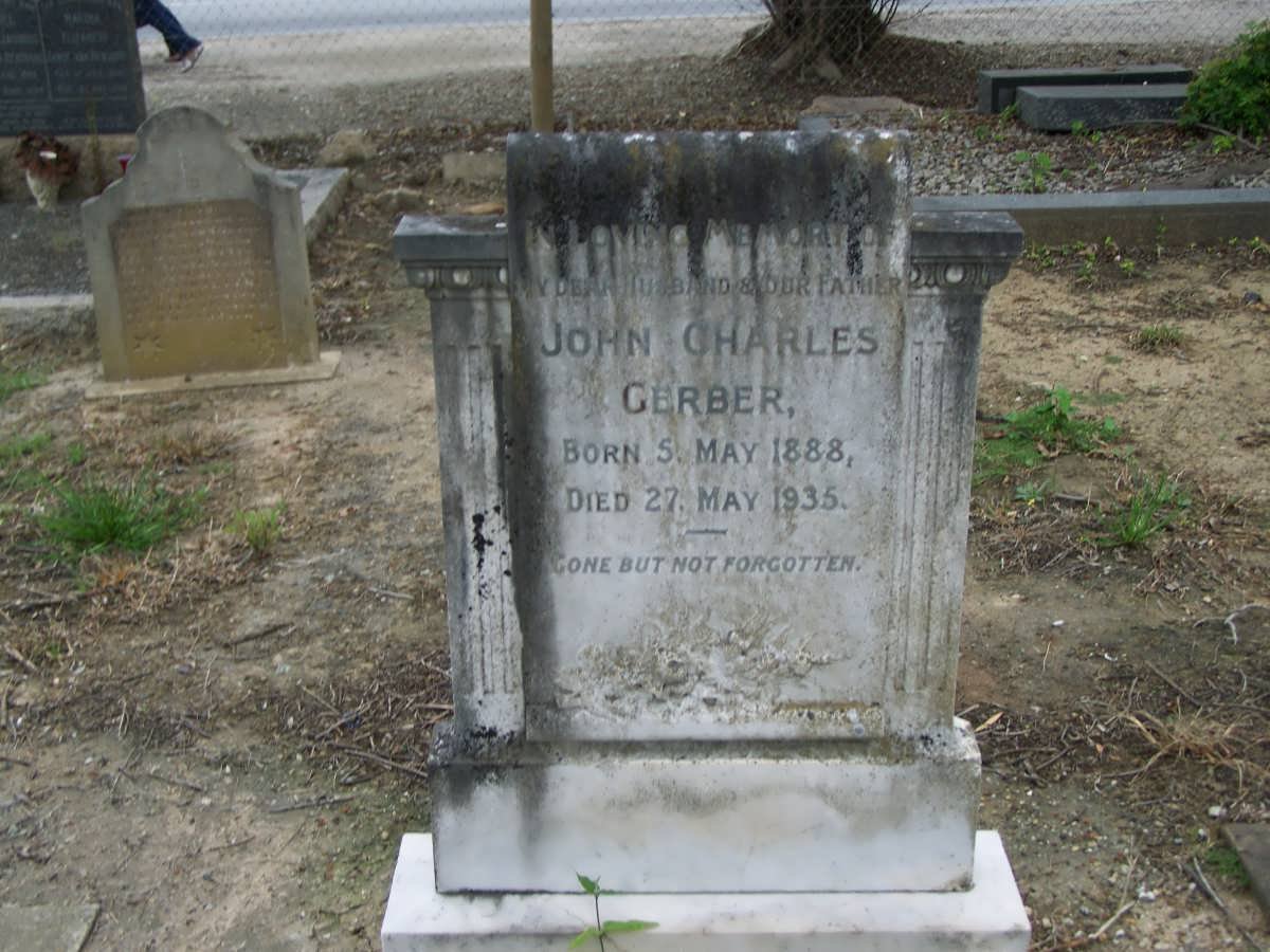 GERBER John Charles 1888-1935