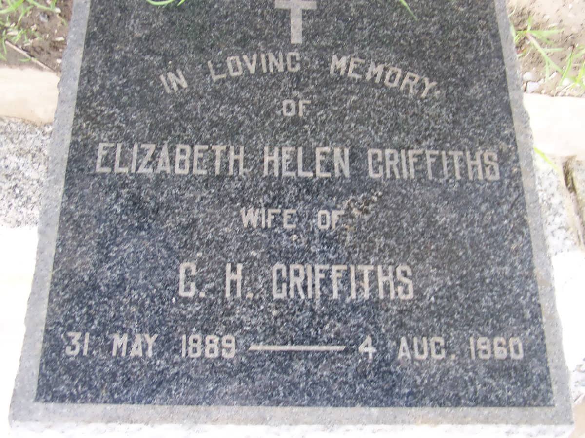 GRIFFITHS Elizabeth Helen 1889-1960