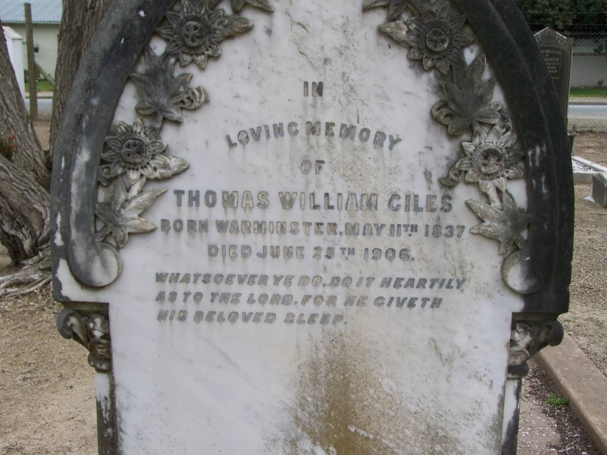 GILES Thomas William 1837-1906