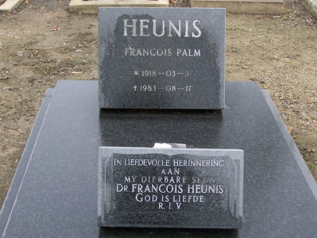 HEUNIS Francois Palm 1918-1983