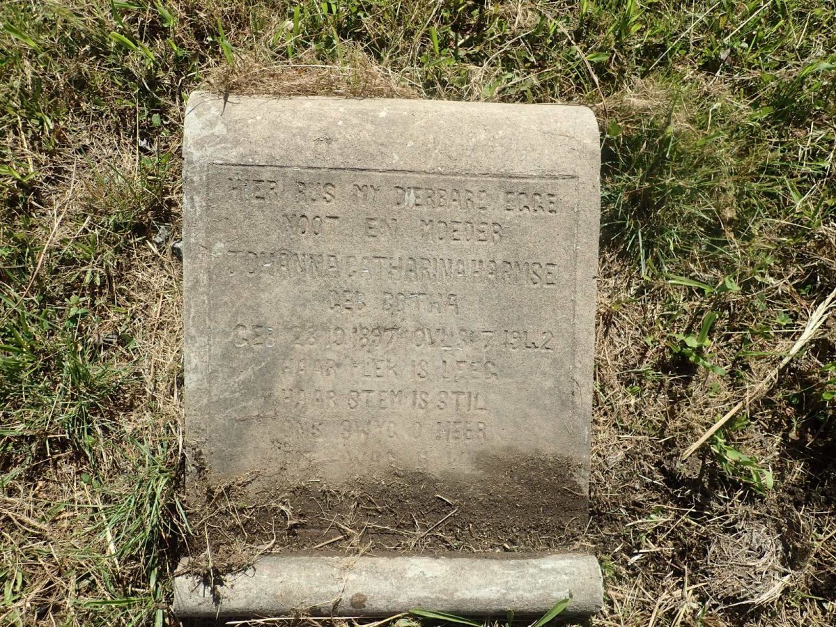 HARMSE Johanna Catharina nee BOTHA 1897-1942
