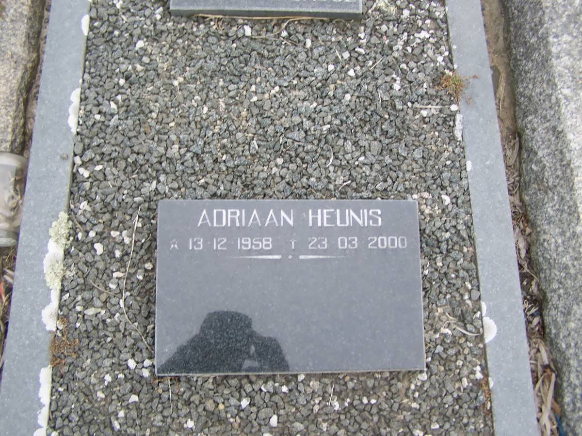 HEUNIS Adriaan 1958-2000