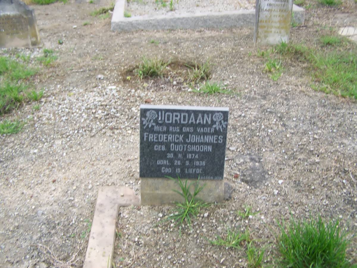 JORDAAN Frederick Johannes 1874-1936